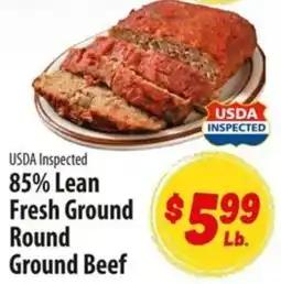 Food Giant Usda Inspected 85% Lean Fresh Ground Round Ground Beef offer