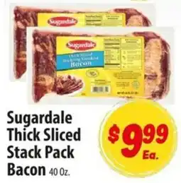 Food Giant Sugardale thick sliced stack pack bacon offer
