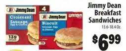 Food Giant Jimmy Dean breakfast sandwiches offer