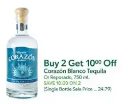 Publix Corazón Blanco Tequila Or Reposado offer