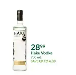 Publix Haku Vodka offer