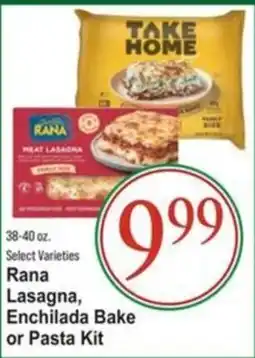 Food Giant Rana Lasagna, Enchilada Bake or Pasta Kit offer