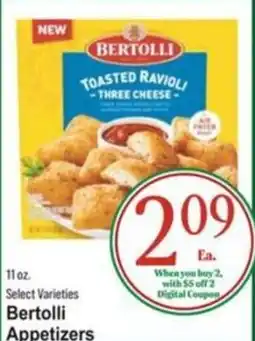 Food Giant Bertolli toasted ravioli three cheese offer