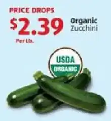 Aldi Organic Zucchini offer