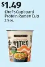 Aldi Chef's Cupboard Protein Ramen Cup offer