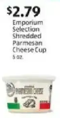 Aldi Emporium Selection Shredded Parmesan Cheese Cup offer