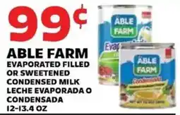 Sedano's Able Farm evaporated filled or sweetened condensed milk offer