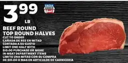 Sedano's BeeF Round Top Round Halves offer