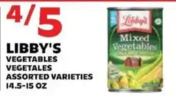 Sedano's Libby's vegetables offer