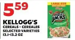 Sedano's Kellogg's cereals - cereales selected varieties offer