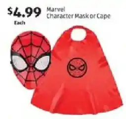 Aldi Marvel Character Mask or Cape offer