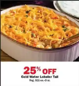 Schnucks Cold Water Lobster Tail offer