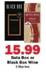 Schnucks Bota Box or Black Box Wine offer