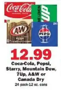 Schnucks Coca-Cola, Pepsi, Starry, Mountain Dew, 7Up, A&W or Canada Dry offer