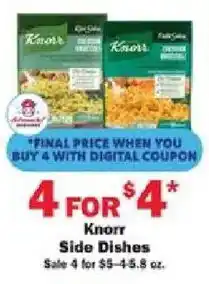 Schnucks Knorr Side Dishes offer