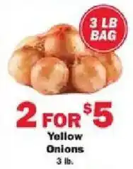Schnucks Yellow Onions offer
