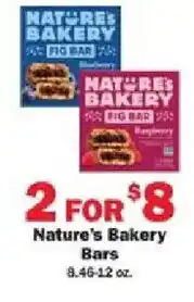 Schnucks Nature's Bakery Bars offer