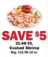 Schnucks Cooked Shrimp offer