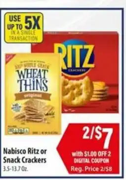 Food Giant Nabisco Ritz or Snack Crackers offer
