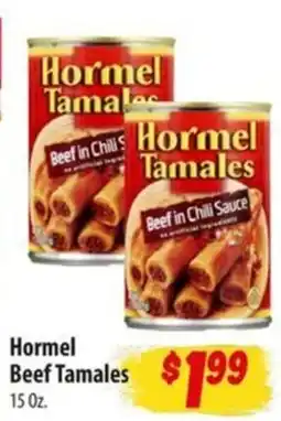 Food Giant Hormel beef tamales offer