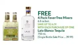 Publix Fever-Tree Mixers offer