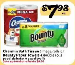Fresco y Más Charmin Bath Tissue or Bounty Paper Towels offer