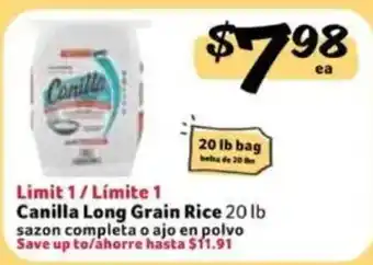 Canilla Long Grain Rice
