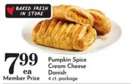 Pavilions Pumpkin Spice Cream Cheese Danish offer
