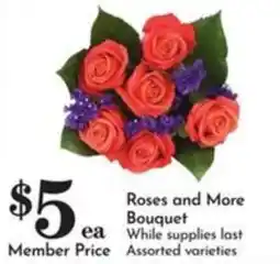 Pavilions Roses and More Bouquet offer