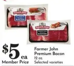Pavilions Farmer John Premium Bacon offer