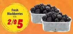 Food Giant Fresh Blackberries offer