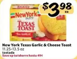 Fresco y Más New York Texas Garlic & Cheese Toast offer