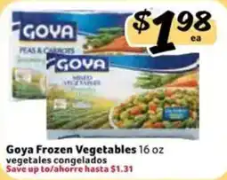 Fresco y Más Goya frozen vegetables offer