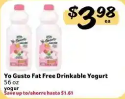 Fresco y Más Yo Gusto Fat Free Drinkable Yogurt offer