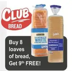 Food Giant Club Bread Sandwich White Enriched Bread offer