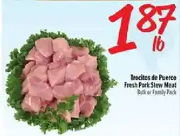 Fiesta Mart Irecitos de Puerto Fresh Pork Stew Meat offer