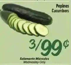 Fiesta Mart Pepinos Cucumbers offer