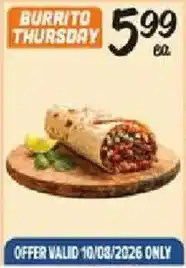 Fiesta Mart Burrito Thursday offer
