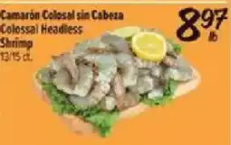 Fiesta Mart Colossal Headless Shrimp offer