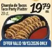 Fiesta Mart Charola de Tacos Taco Party Platter offer