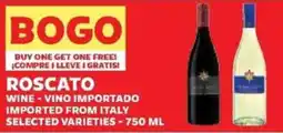 Sedano's Roscato wine offer