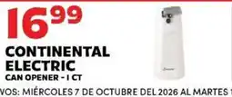 Sedano's Continental Electric Can Opener offer