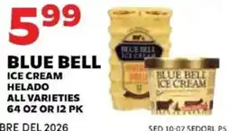 Sedano's Blue Bell ice cream offer