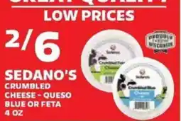 Sedano's Sedano's crumbled cheese - queso blue or feta offer