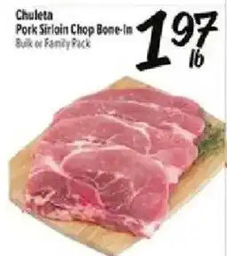 Fiesta Mart Chuleta Pork Sirloin Chop Bone-in offer