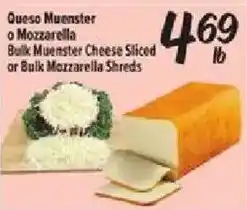 Fiesta Mart Queso Muenster or Mozzarella offer