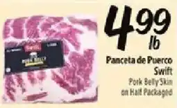 Fiesta Mart Pork Belly Skin on Half Packaged offer