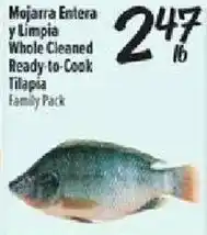 Fiesta Mart Whole Cleaned Ready-to-Cook Tilapia Family Pack offer