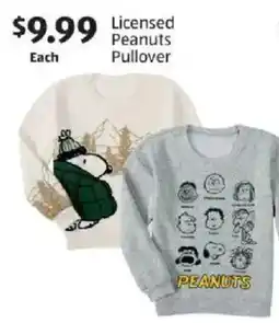 Aldi Licensed Peanuts Pullover offer