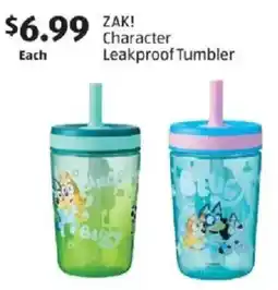 Aldi Zak! Character Leakproof Tumbler offer